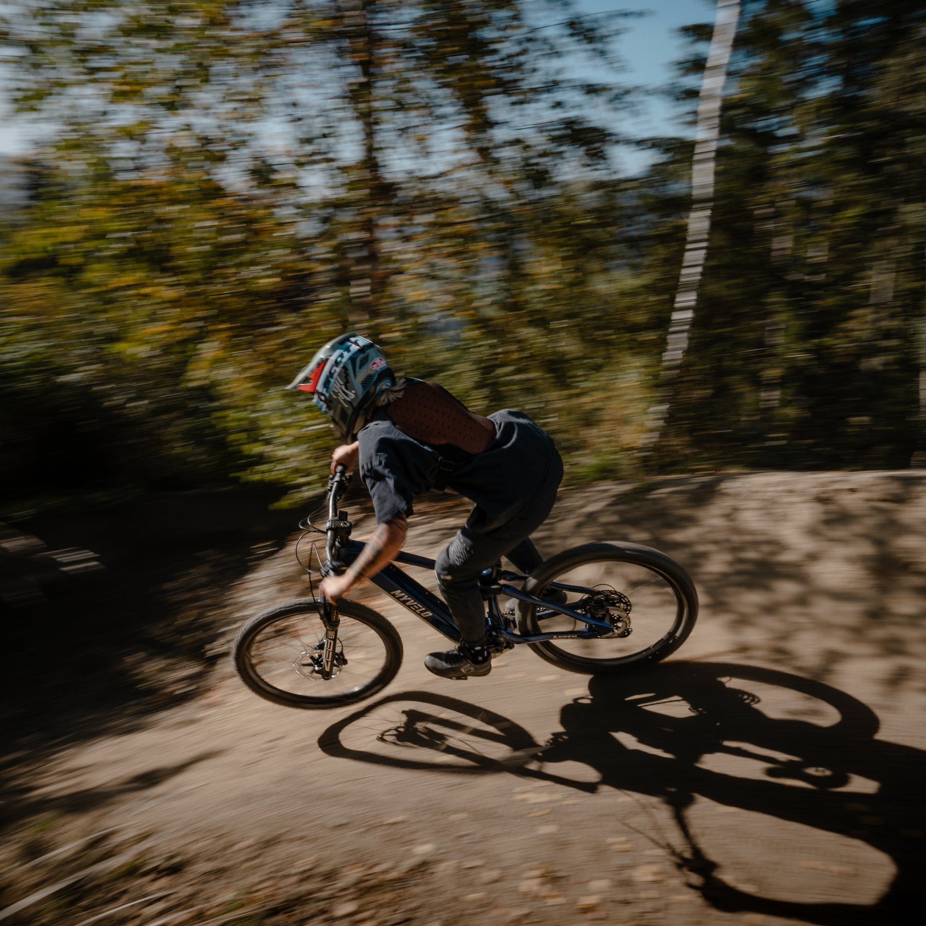 Mountainbike auf Trail