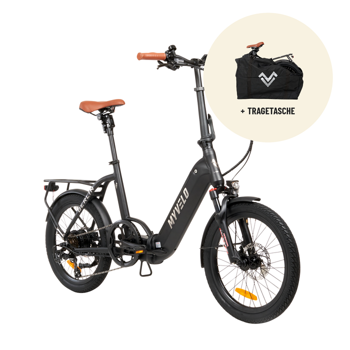 Berlin Elektro Klapprad inkl. Tragetasche - myvelo.de