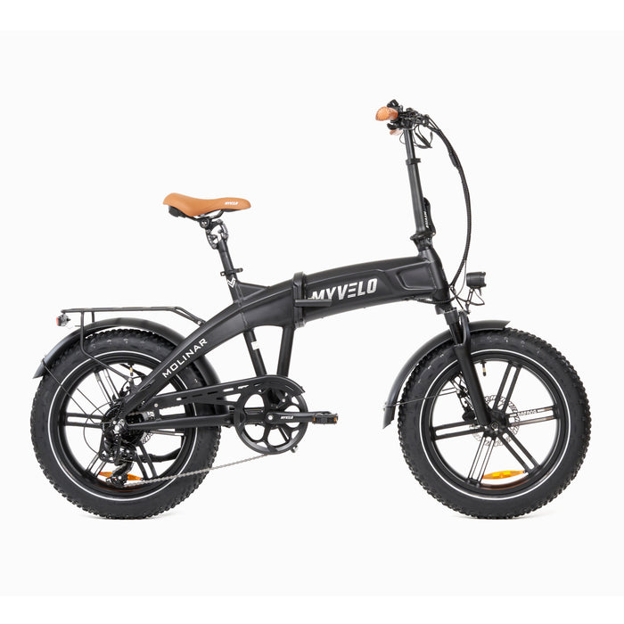 MYVELO Molinar Elektro-Klapprad schwarz