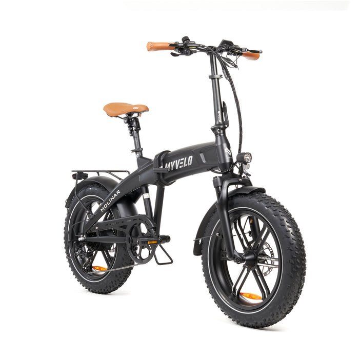MYVELO Molinar Elektro-Klapprad schwarz