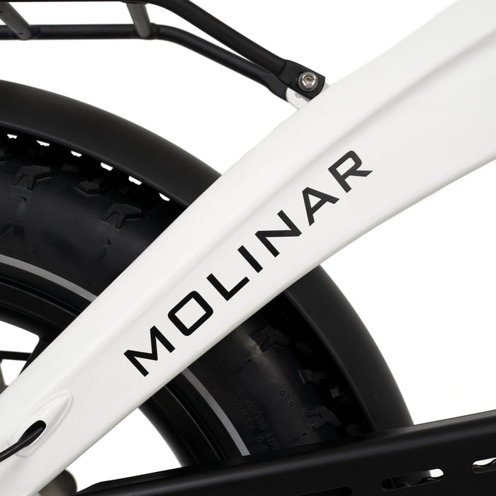 MYVELO Molinar Elektro-Klapprad Schriftzug