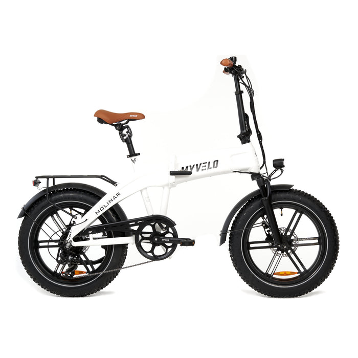 MYVELO Molinar Elektro-Klapprad weiß
