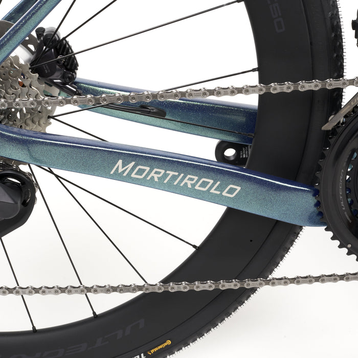 MYVELO Mortirolo Race Gravel Bike Schriftzug