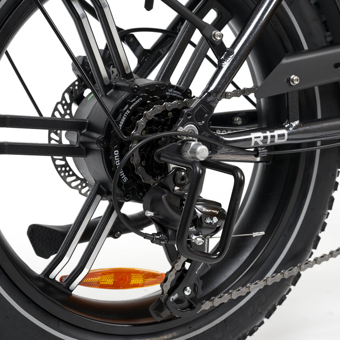 MYVELO Rio Elektro-Klapprad Schaltwerkschutz