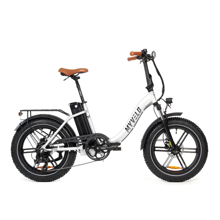 MYVELO Rio Elektro-Klapprad silber