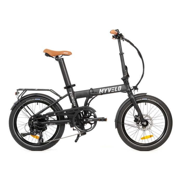 MYVELO Zürich Elektro-Klapprad schwarz