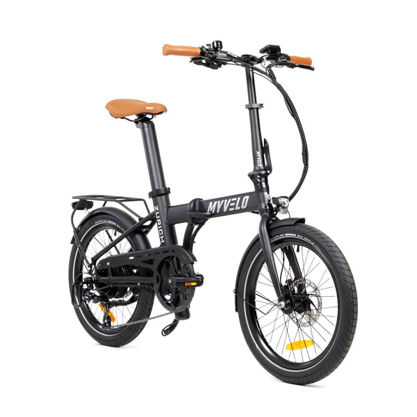 MYVELO Zürich Elektro-Klapprad schwarz