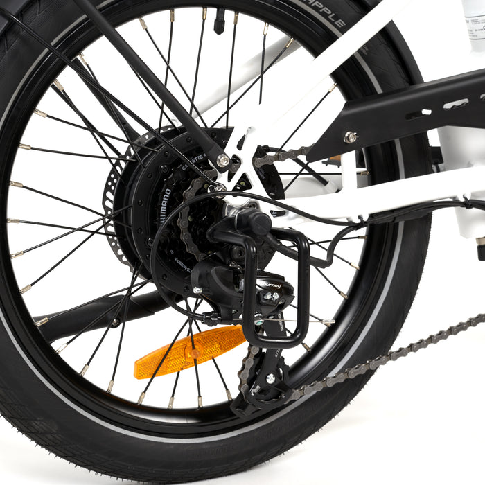 MYVELO Zürich Elektro-Klapprad Schaltwerkschutz